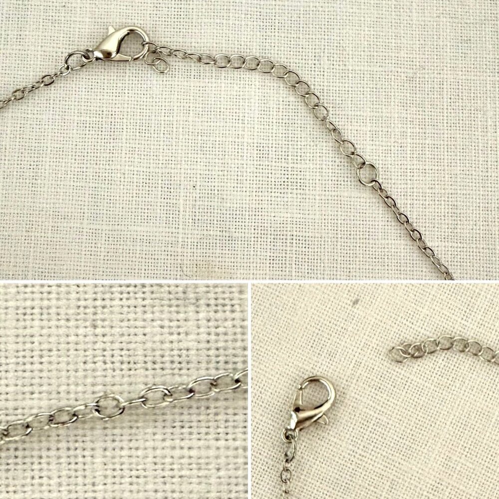Music Heart Necklace Treble Clef Pendant Silver Tone and Rose Valentine Gift - Picture 8 of 10